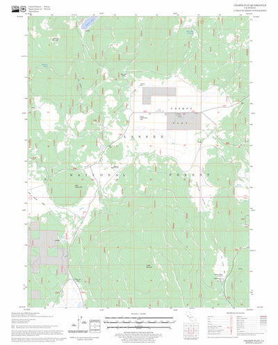US Forest Service - Topo Champs Flat, CA FSTopo Legacy digital map