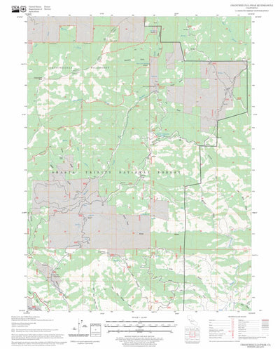 US Forest Service - Topo Chanchelulla Peak, CA FSTopo Legacy digital map