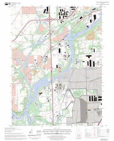 US Forest Service - Topo Channahon, IL FSTopo Legacy digital map