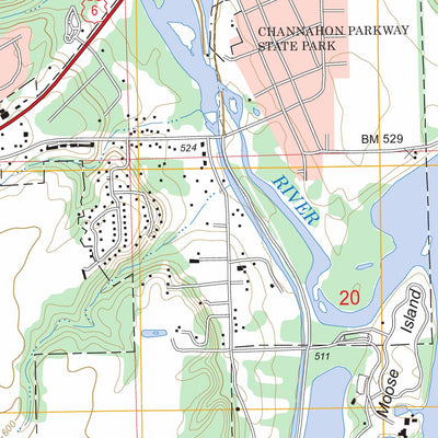 US Forest Service - Topo Channahon, IL FSTopo Legacy digital map