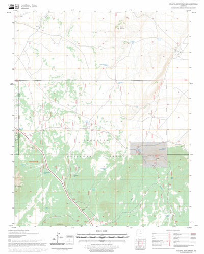 US Forest Service - Topo Chapel Mountain, AZ FSTopo Legacy digital map