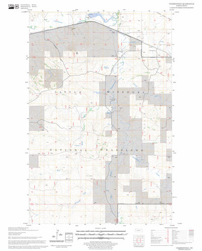 US Forest Service - Topo Charbonneau, ND FSTopo Legacy digital map