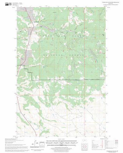 US Forest Service - Topo Charcoal Gulch, MT FSTopo Legacy digital map