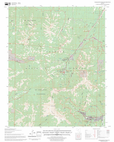 US Forest Service - Topo Charleston Peak, NV FSTopo Legacy digital map