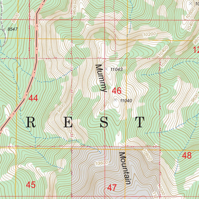 US Forest Service - Topo Charleston Peak, NV FSTopo Legacy digital map
