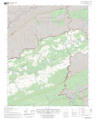 US Forest Service - Topo Chatham Hill, VA FSTopo Legacy digital map