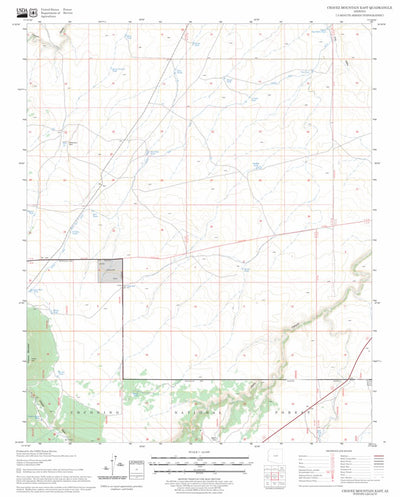 US Forest Service - Topo Chavez Mountain East, AZ FSTopo Legacy digital map