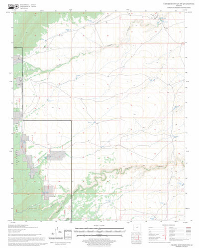 US Forest Service - Topo Chavez Mountain NW, AZ FSTopo Legacy digital map