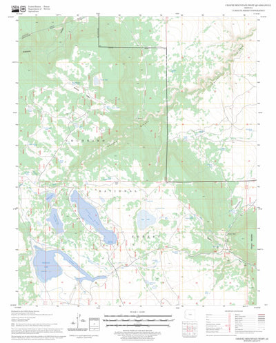 US Forest Service - Topo Chavez Mountain West, AZ FSTopo Legacy digital map