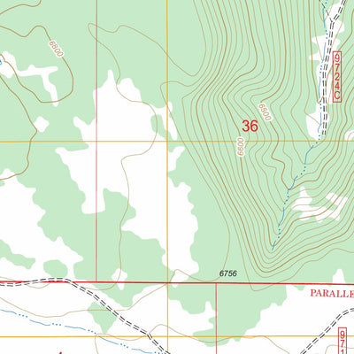 US Forest Service - Topo Chavez Mountain West, AZ FSTopo Legacy digital map