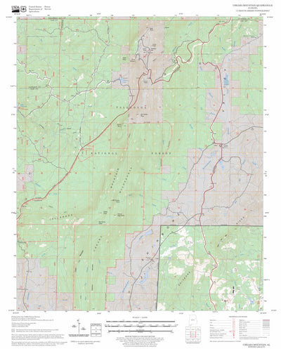 US Forest Service - Topo Cheaha Mountain, AL FSTopo Legacy digital map