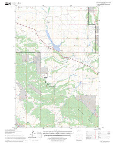 US Forest Service - Topo Checkerboard, MT FSTopo Legacy digital map