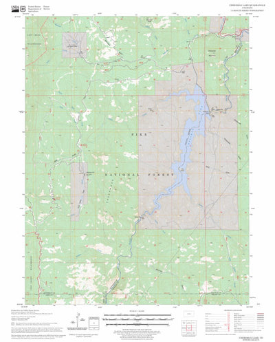 US Forest Service - Topo Cheesman Lake, CO FSTopo Legacy digital map