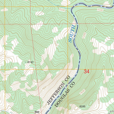 US Forest Service - Topo Cheesman Lake, CO FSTopo Legacy digital map