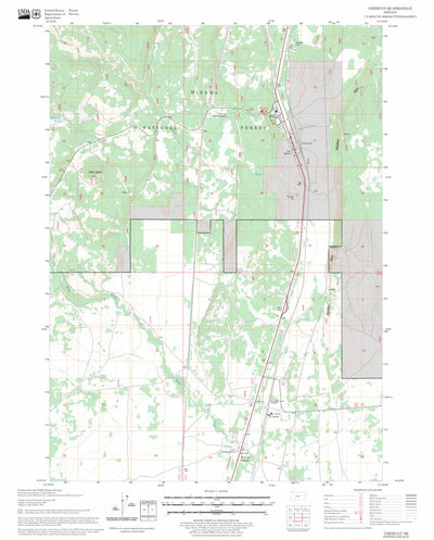 US Forest Service - Topo Chemult, OR FSTopo Legacy digital map