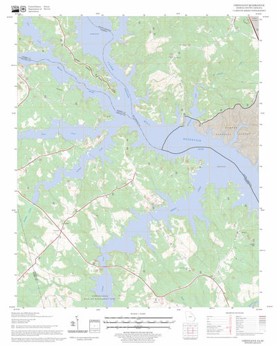 US Forest Service - Topo Chennault, GA - SC FSTopo Legacy digital map