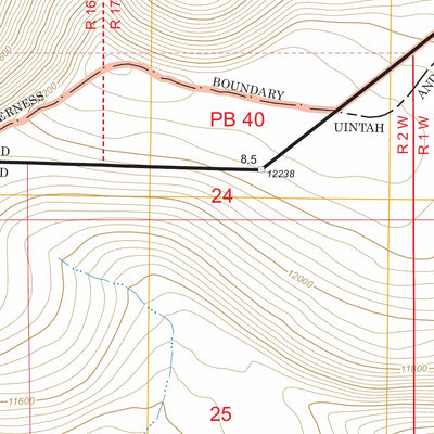 US Forest Service - Topo Chepeta Lake, UT FSTopo Legacy digital map