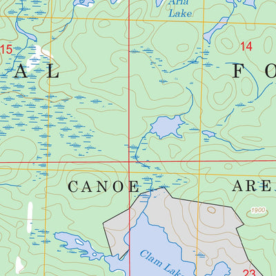 US Forest Service - Topo Cherokee Lake, MN FSTopo Legacy digital map