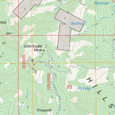 US Forest Service - Topo Cherry, AZ FSTopo Legacy digital map