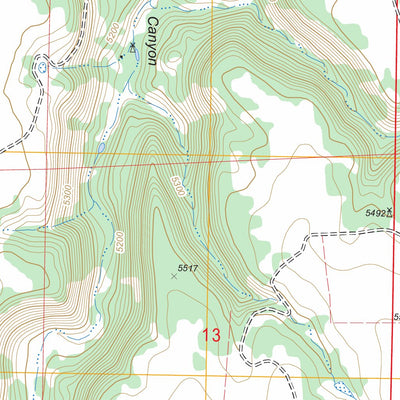 US Forest Service - Topo Cherry Canyon, CO FSTopo Legacy digital map