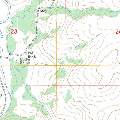 US Forest Service - Topo Cherry Creek Canyon, MT FSTopo Legacy digital map