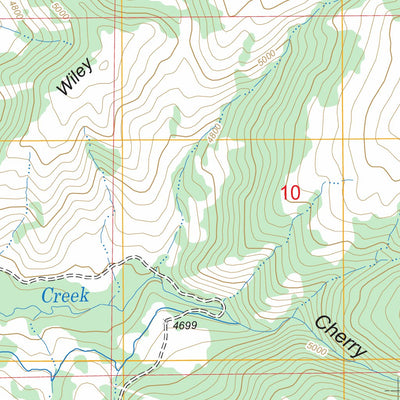 US Forest Service - Topo Cherry Creek Canyon, MT FSTopo Legacy digital map