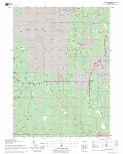 US Forest Service - Topo Cherry Grove, PA FSTopo Legacy digital map