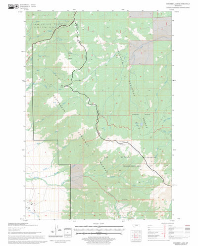 US Forest Service - Topo Cherry Lake, MT FSTopo Legacy digital map