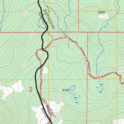 US Forest Service - Topo Cherry Lake, MT FSTopo Legacy digital map