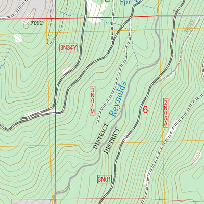 US Forest Service - Topo Cherry Lake North, CA FSTopo Legacy digital map