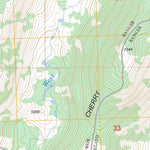 US Forest Service - Topo Cherry Lake North, CA FSTopo Legacy digital map