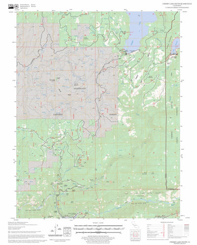 US Forest Service - Topo Cherry Lake South, CA FSTopo Legacy digital map