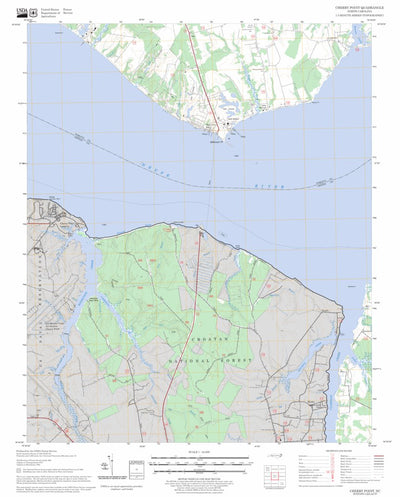 US Forest Service - Topo Cherry Point, NC FSTopo Legacy digital map
