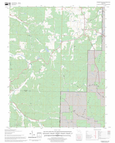US Forest Service - Topo Cherryville, MO FSTopo Legacy digital map