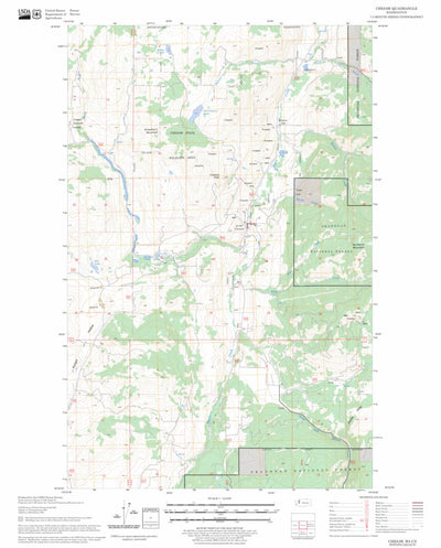 US Forest Service - Topo Chesaw, WA FSTopo Legacy digital map