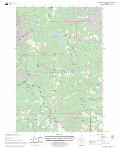 US Forest Service - Topo Chessman Reservoir, MT FSTopo Legacy digital map