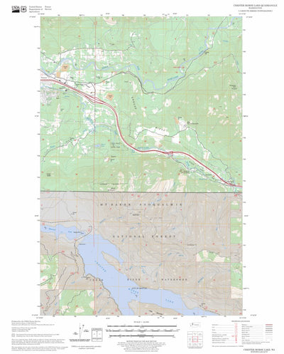 US Forest Service - Topo Chester Morse Lake, WA FSTopo Legacy digital map