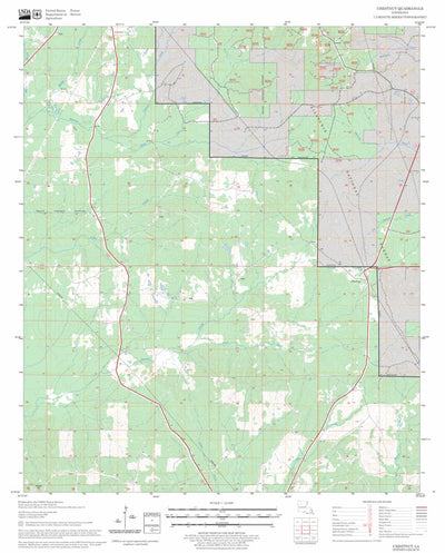 US Forest Service - Topo Chestnut, LA FSTopo Legacy digital map