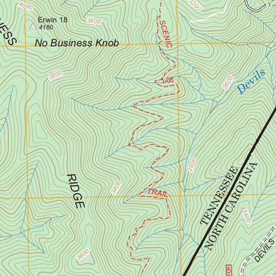 US Forest Service - Topo Chestoa, TN - NC FSTopo Legacy digital map