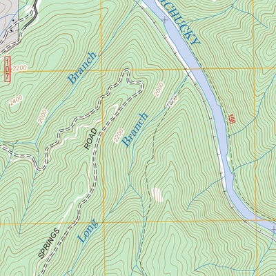 US Forest Service - Topo Chestoa, TN - NC FSTopo Legacy digital map