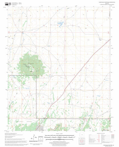 US Forest Service - Topo Chevelon Butte, AZ FSTopo Legacy digital map