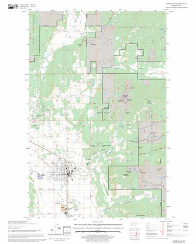 US Forest Service - Topo Chewelah, WA FSTopo Legacy digital map