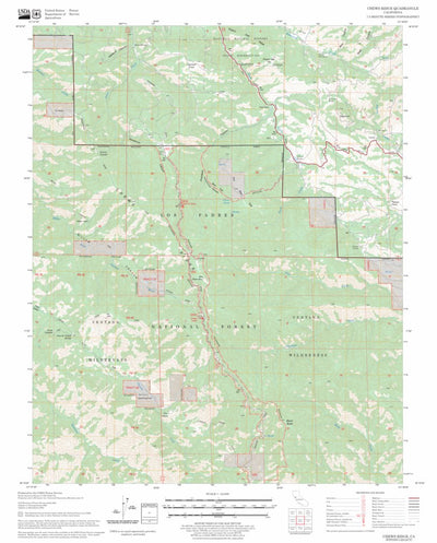 US Forest Service - Topo Chews Ridge, CA FSTopo Legacy digital map