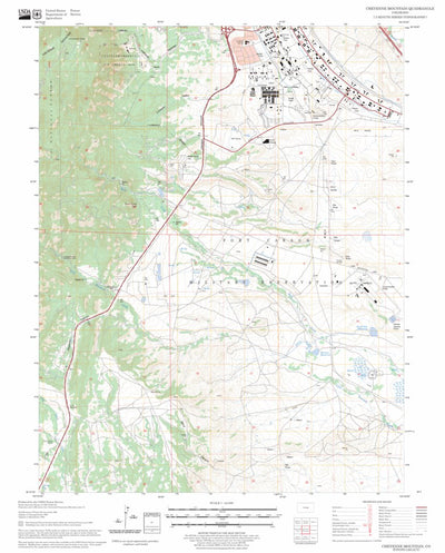 US Forest Service - Topo Cheyenne Mountain, CO FSTopo Legacy digital map