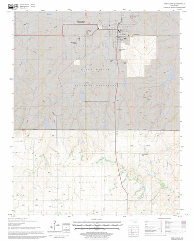 US Forest Service - Topo Cheyenne, OK FSTopo Legacy digital map