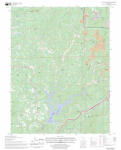 US Forest Service - Topo Chicago Park, CA FSTopo Legacy digital map
