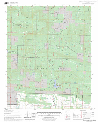 US Forest Service - Topo Chickalah Mountain West, AR FSTopo Legacy digital map