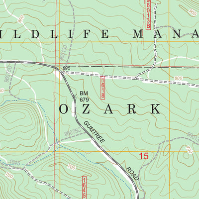 US Forest Service - Topo Chickalah Mountain West, AR FSTopo Legacy digital map