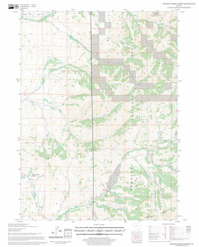US Forest Service - Topo Chicken Creek Summit, NV FSTopo Legacy digital map
