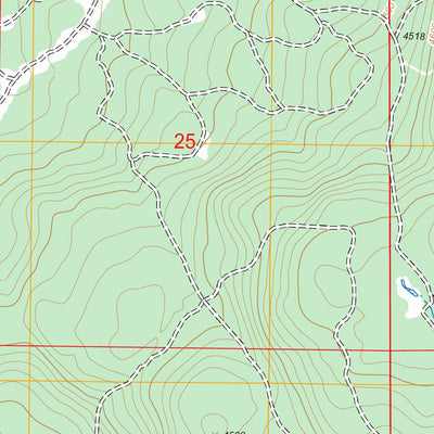 US Forest Service - Topo Chicken Hills, OR - CA FSTopo Legacy digital map